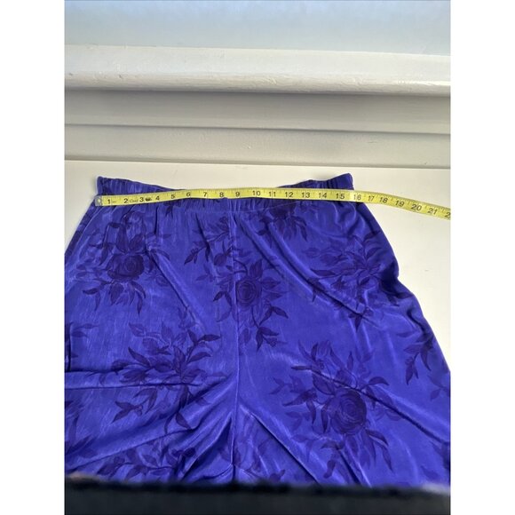 Citiknits 3/4 Sleeve Blouse Top Pants Set Sz L Purple A35020 Lounge Wear VTG - Picture 13 of 16